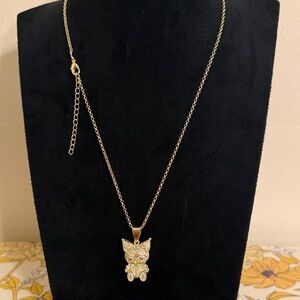 stainless steel necklace Cat Pendant women’s Necklace 18”-20”